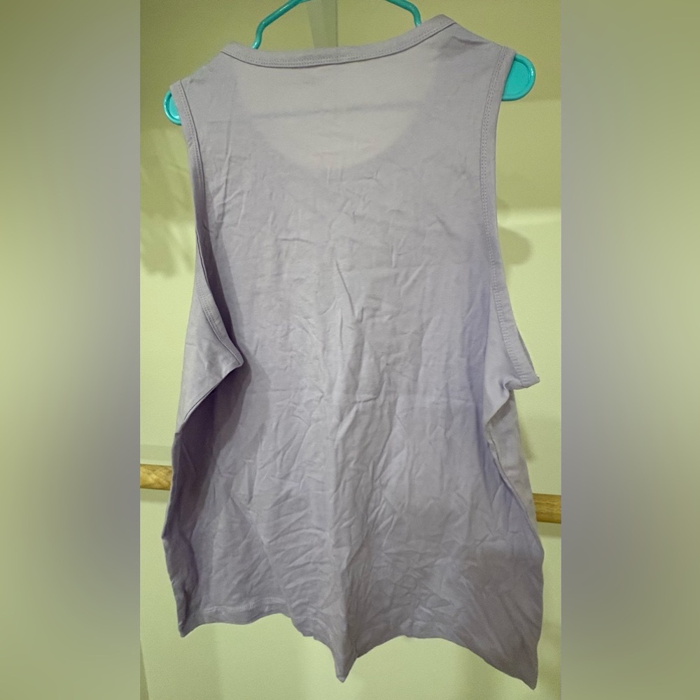 Nike Lavender Tank Top with White Logo - Picture 3 of 4